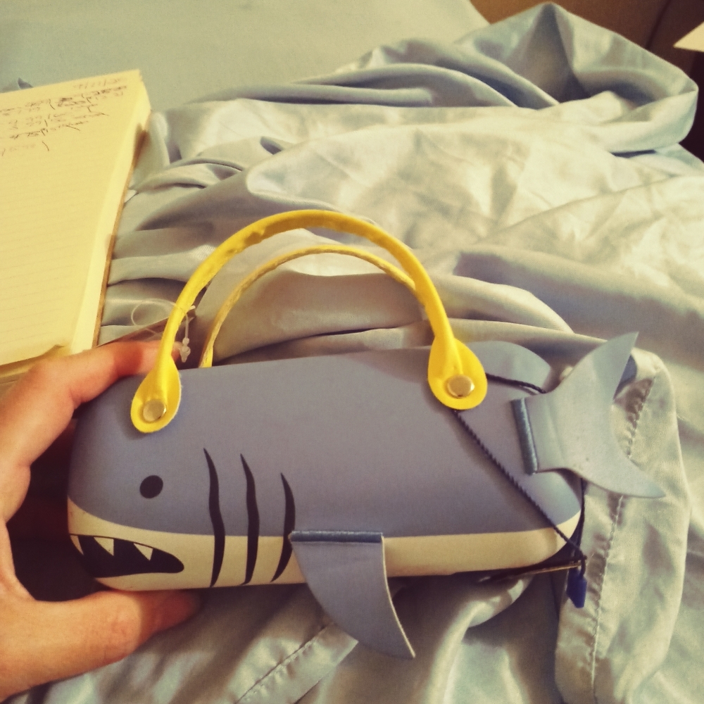 Cat and jack. Kids whale eye glass case